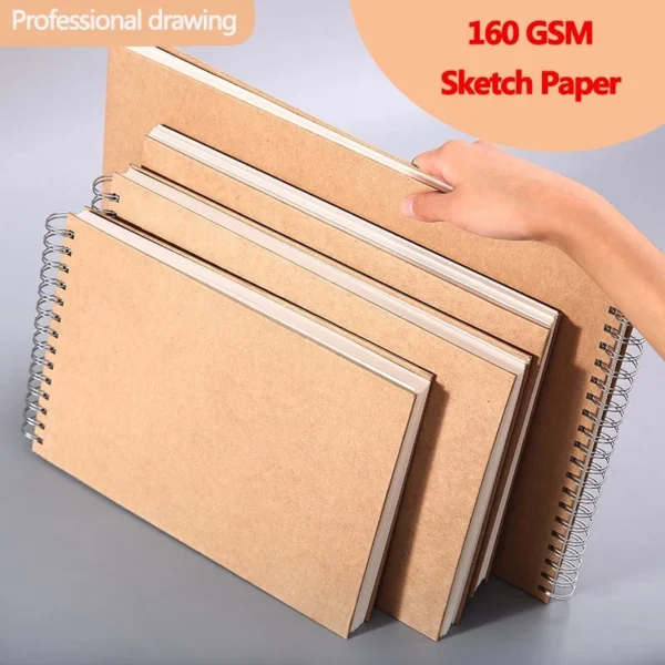 Professional sketchbook Thick paper 160 GSM Spiral notebook